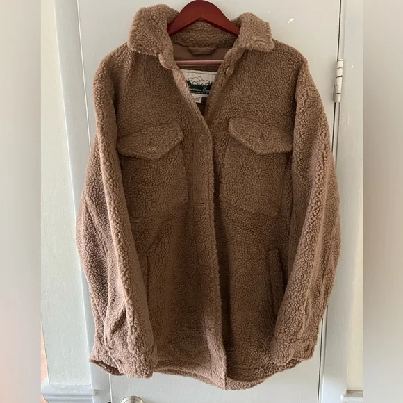 American eagle sherpa cardigan deals